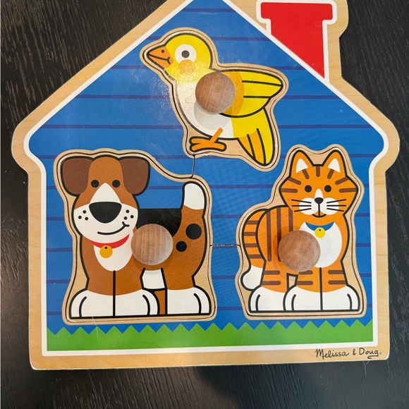 Melissa & Doug 2 Jumbo Knob Puzzles - Picture 2 of 11